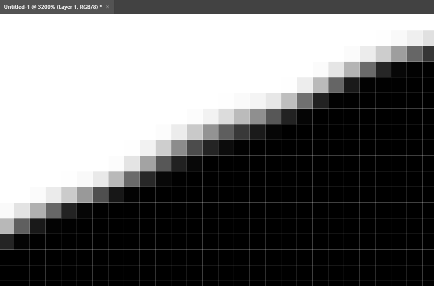 An image showing how Adobe Photoshop uses pixels.